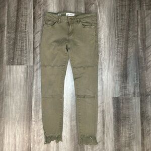 DL1961 Margaux Instaculpt Ankle Skinny Cargo Green Jeans - 25